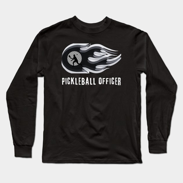 pickleball player officer team officer police, Army Navy Airforce  Group team players Long Sleeve T-Shirt by KIRBY-Z Studio